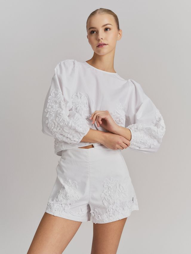 Ella & il - Vianna Broderi Bluse - White - Bilde 4