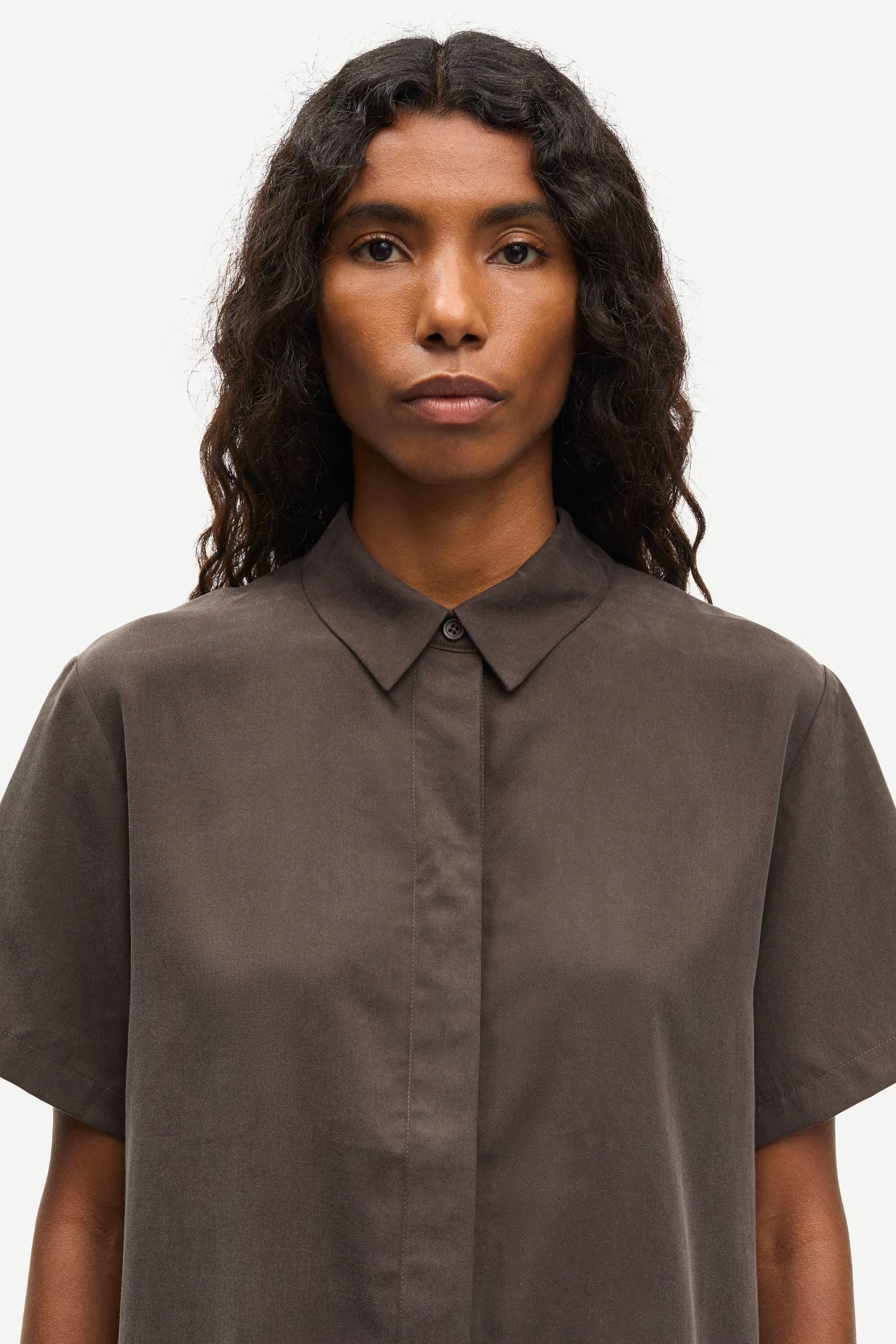 Samsøe - Mina Skjorte - Mulch - Bilde 5