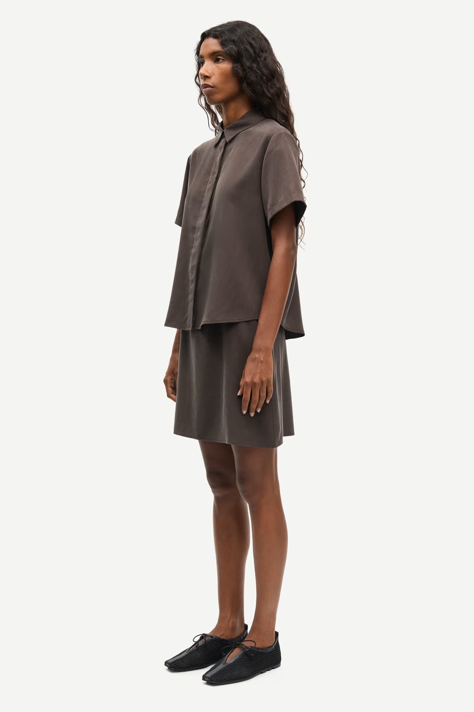 Samsøe - Mina Skjorte - Mulch - Bilde 3