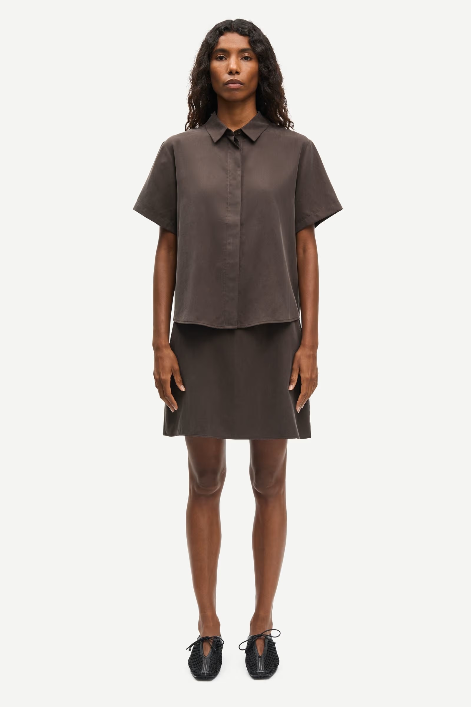 Samsøe - Mina Skjorte - Mulch - Bilde 4