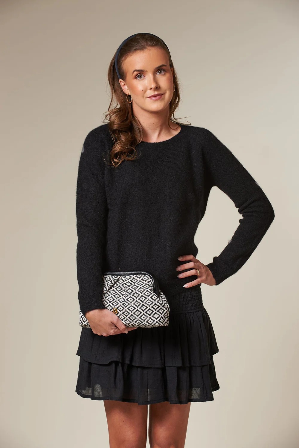 Arnie says - Jacquard Clutch - Black Combo - Bilde 4