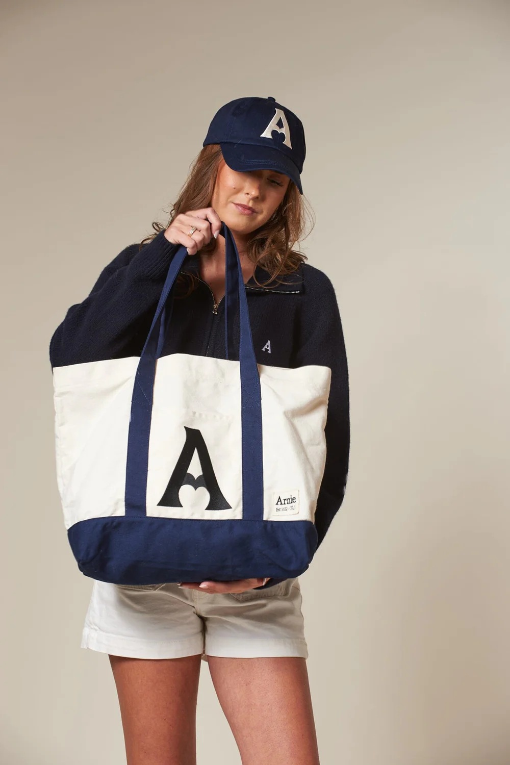 Arnie says - Bosco Heart Veske - Offwhite/navy - Bilde 4