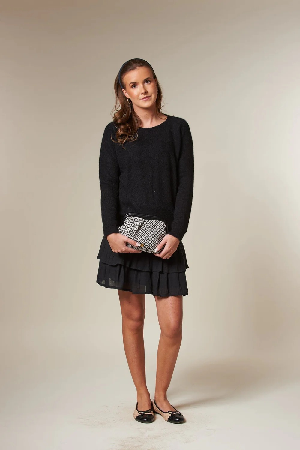 Arnie says - Jacquard Clutch - Black Combo - Bilde 3