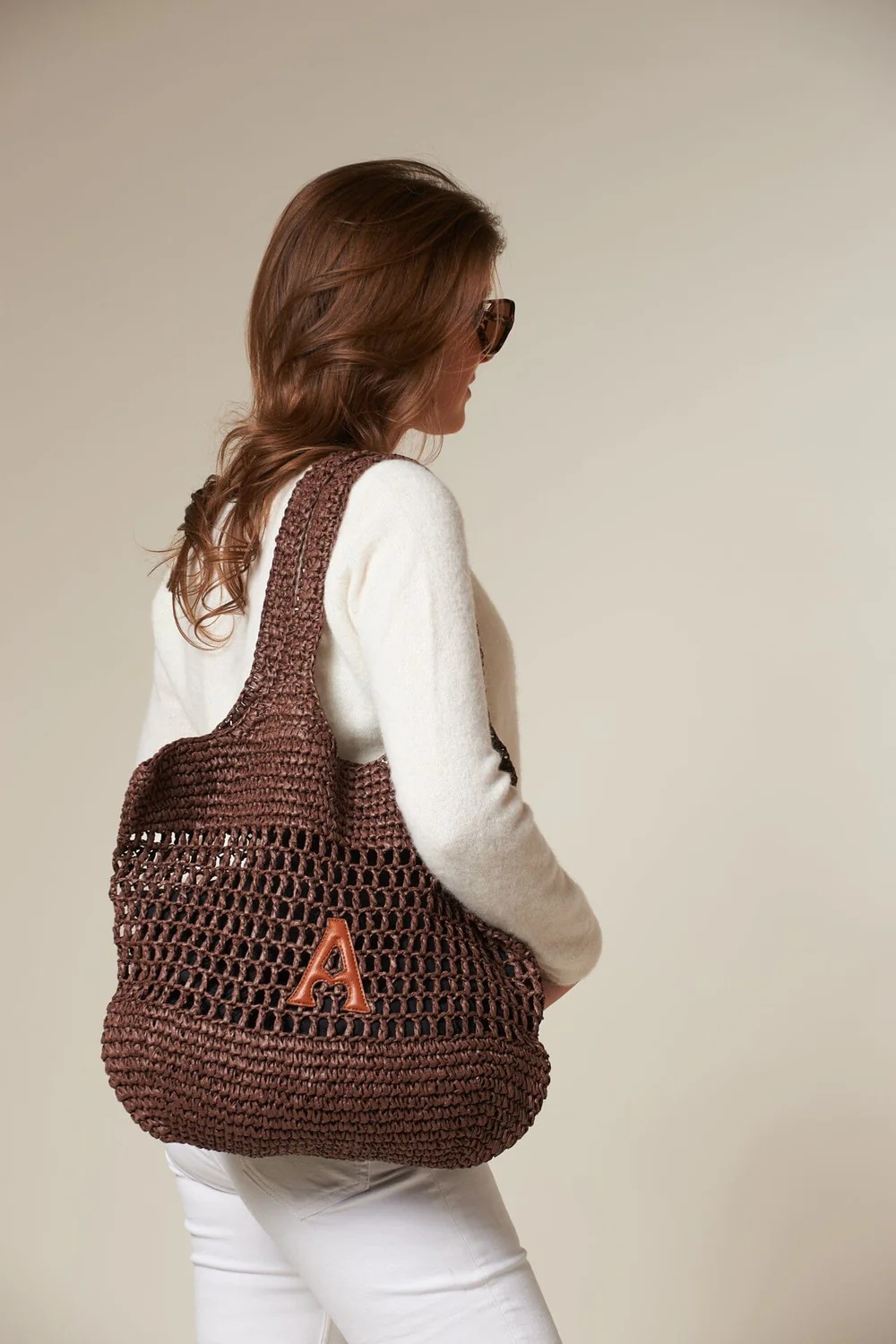 Arnie says - Raffia Tote Veske - Brown - Bilde 2