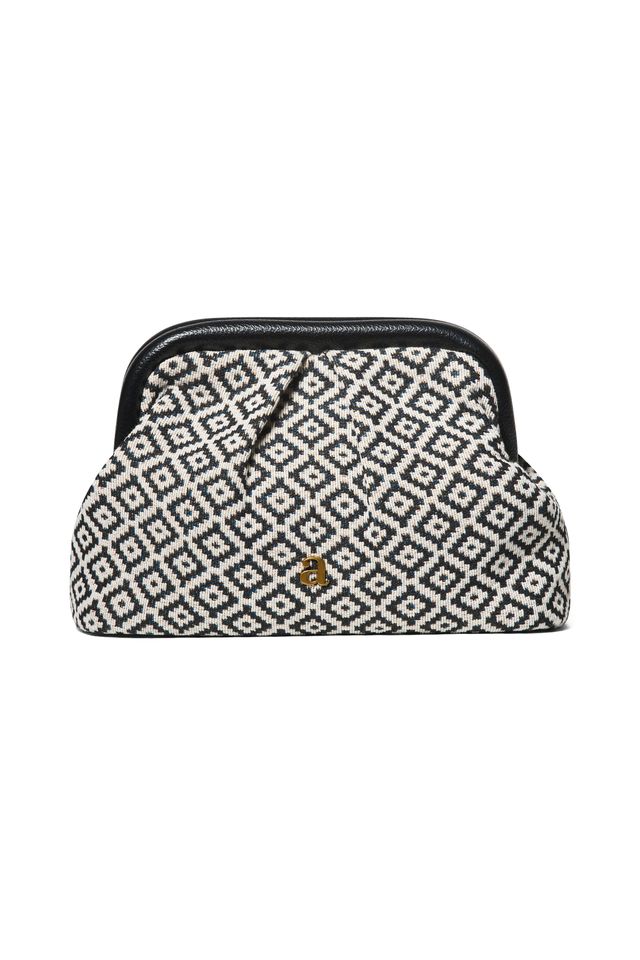 Arnie says - Jacquard Clutch - Black Combo
