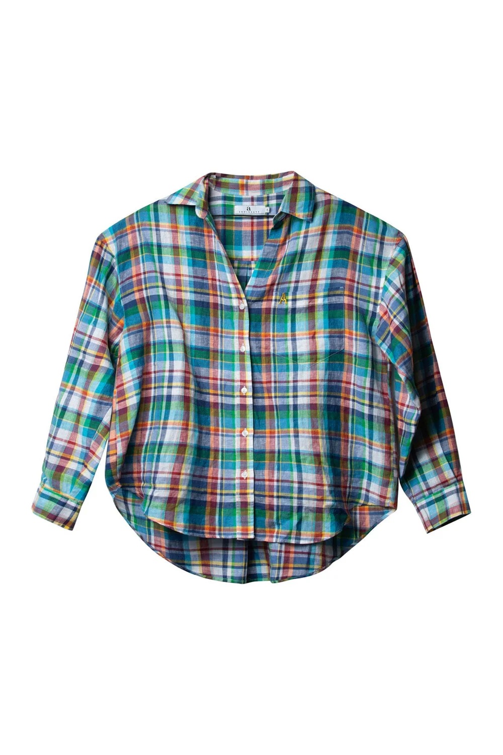 Arnie says - Venice Linen Plaids Skjorte - Blue Combo - Bilde 4