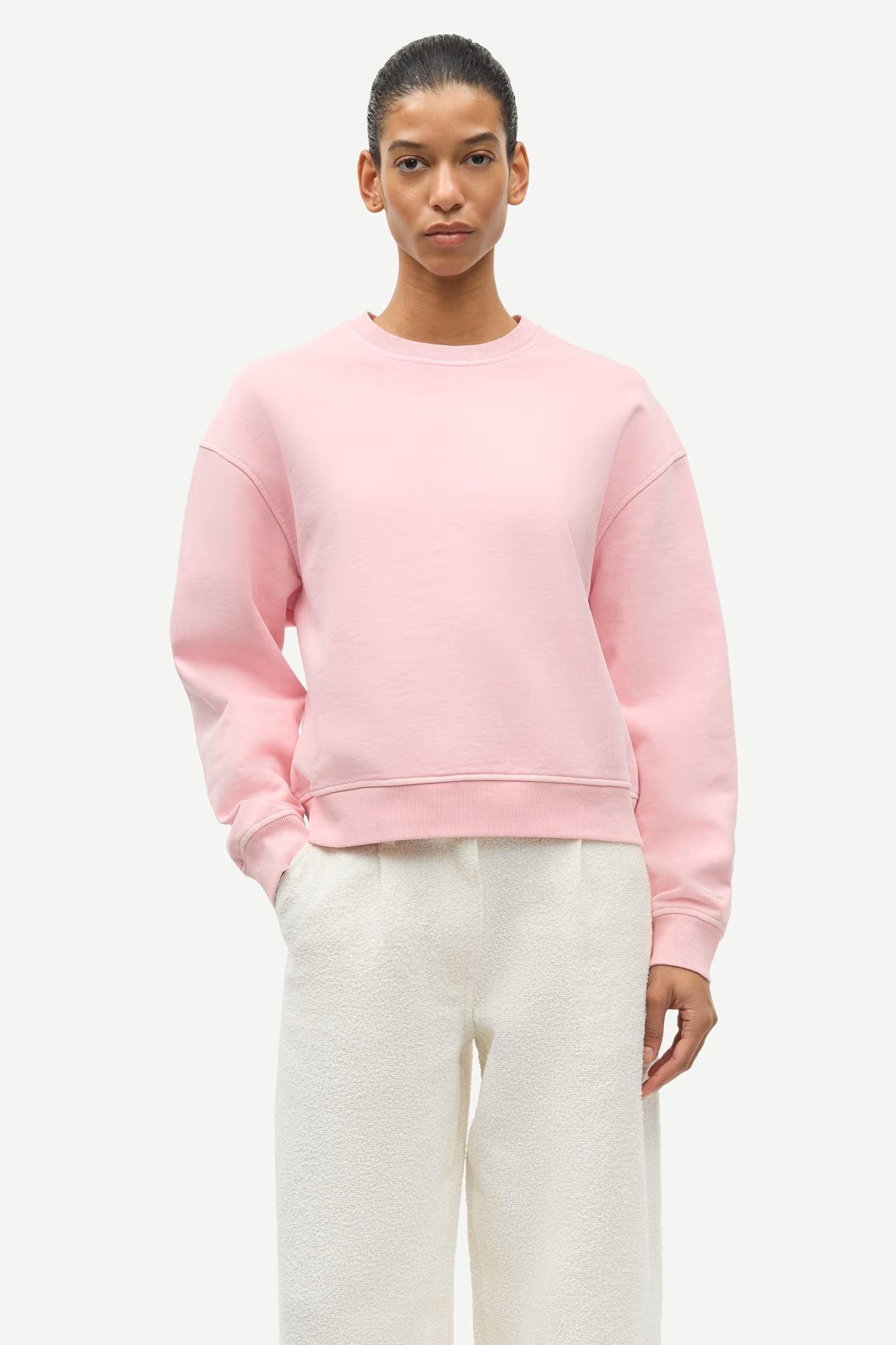 Samsøe - Savan Collegegenser - Rosa