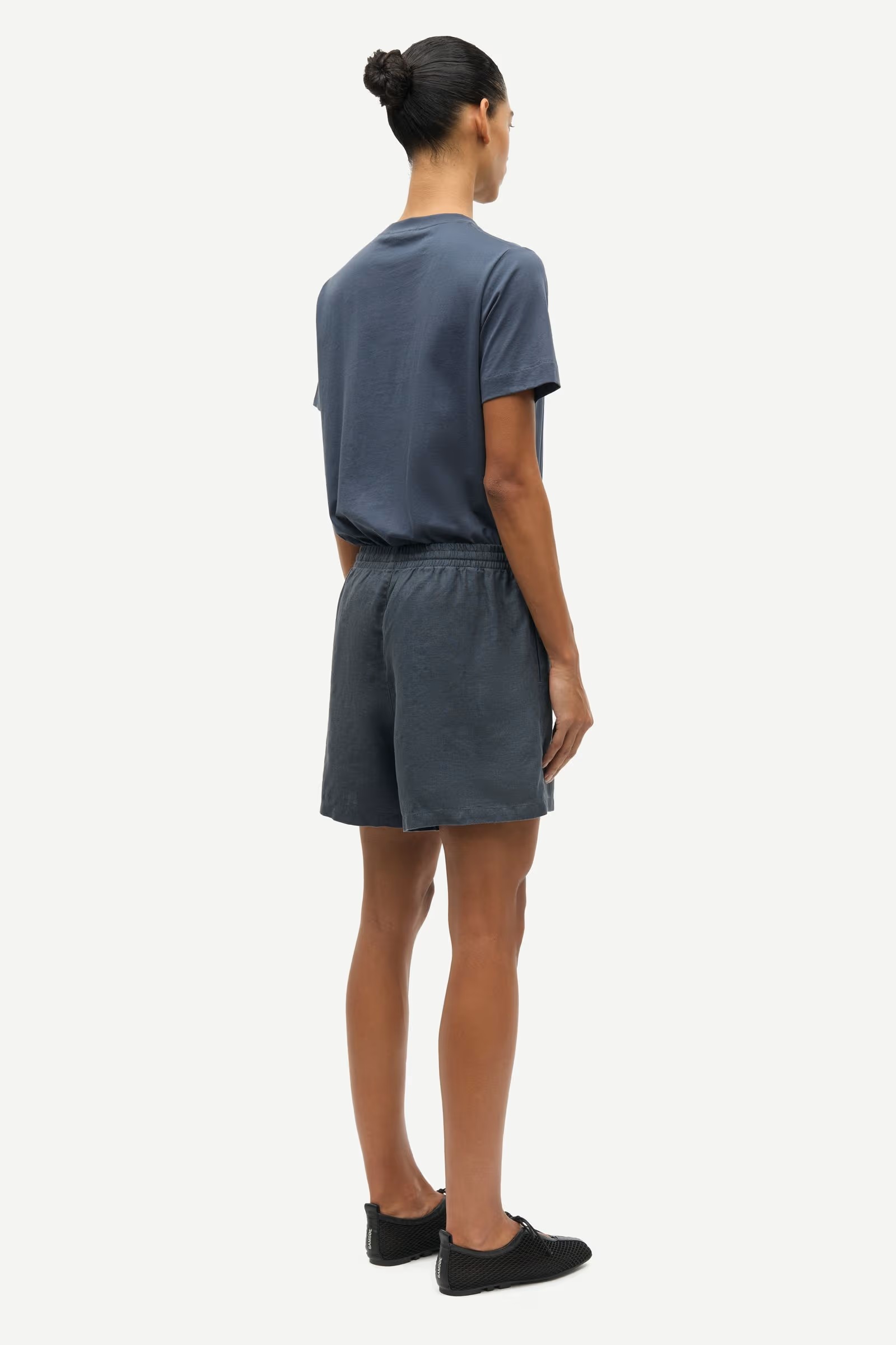 Samsøe - Sacamino Tshirt - Ombre Blue Logo - Bilde 6