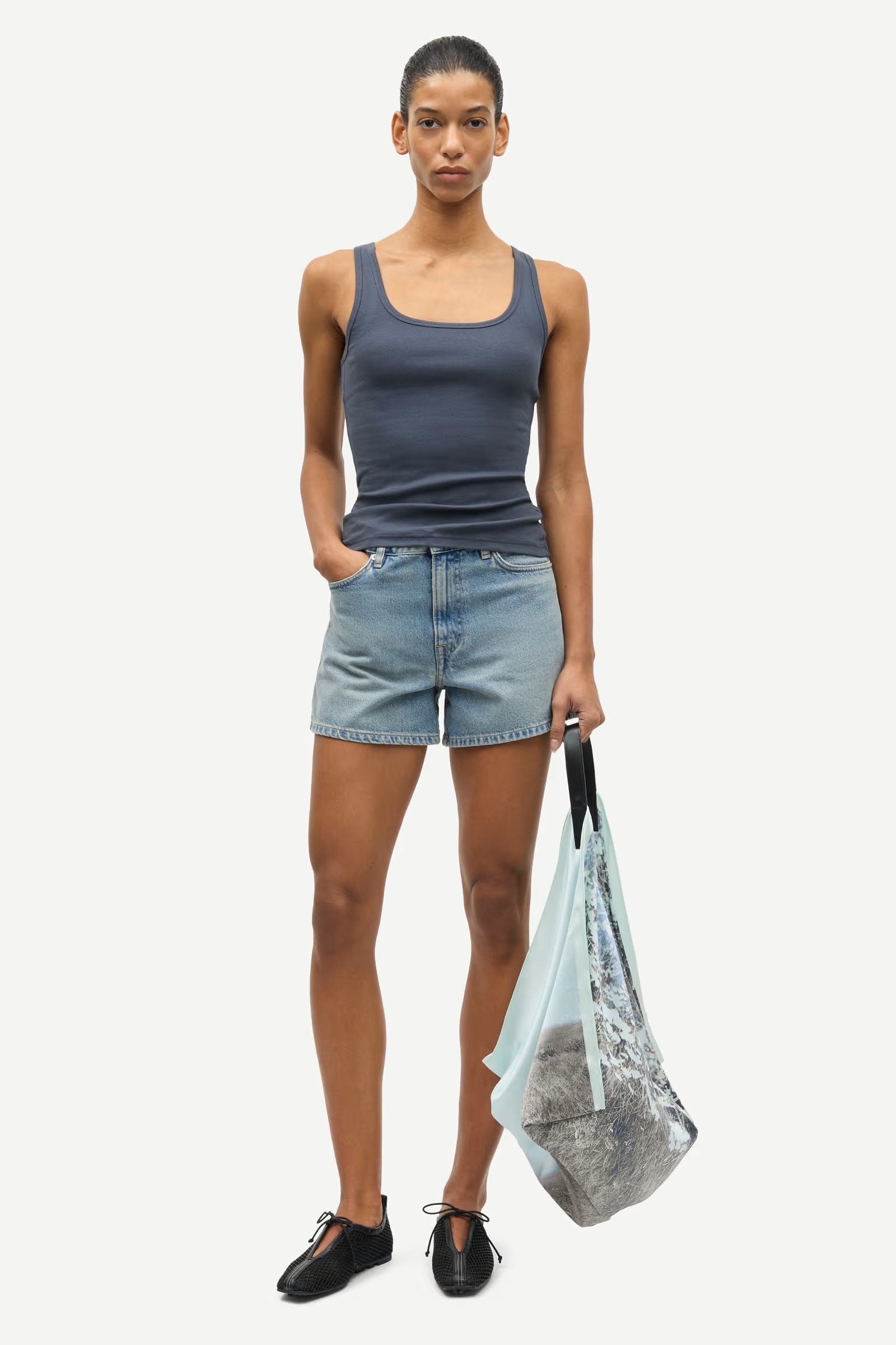 Samsøe - Saamanza Tank Topp - Ombre Blue - Bilde 3