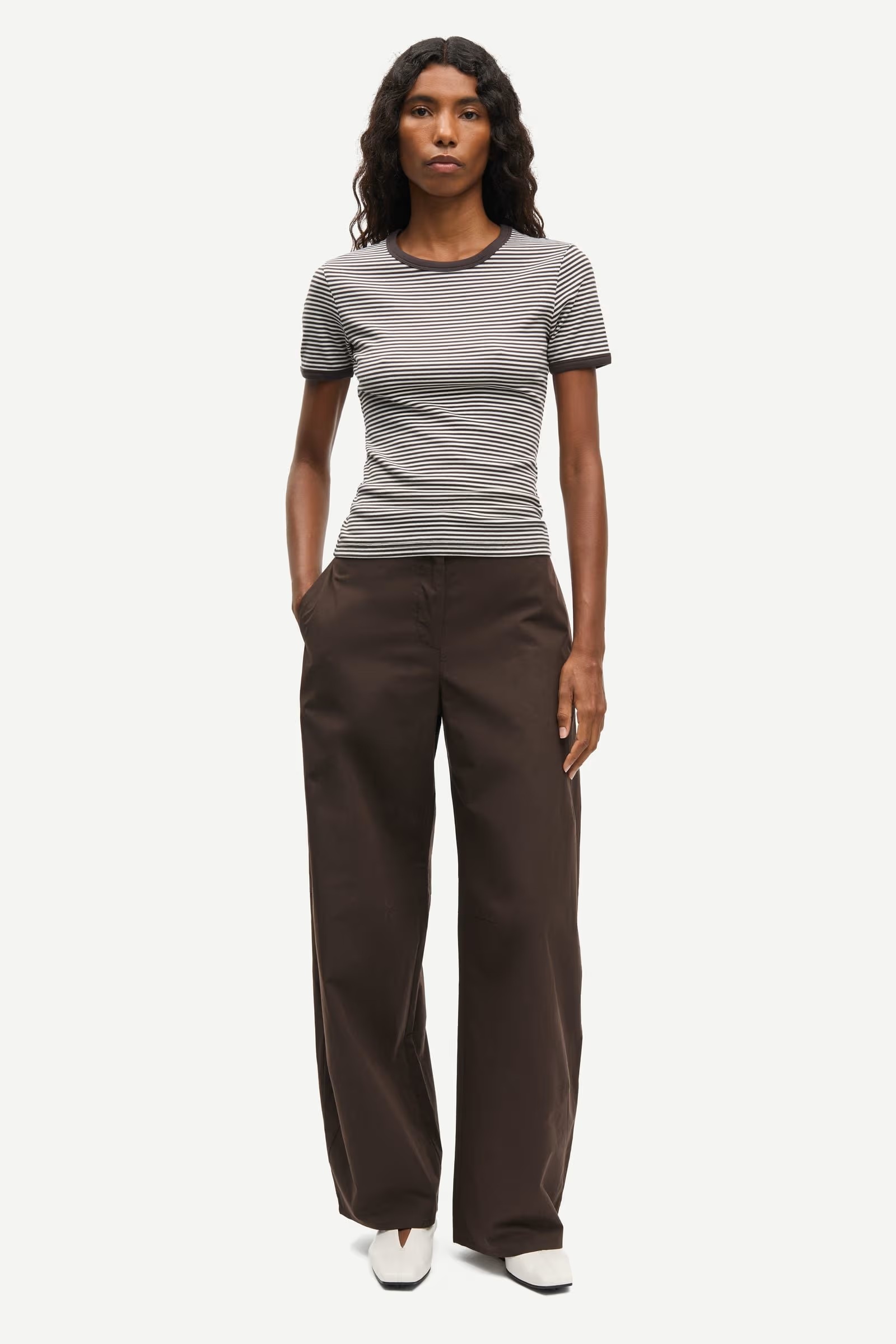 Samsøe - Salinas Tshirt - Mulch Stripe - Bilde 5