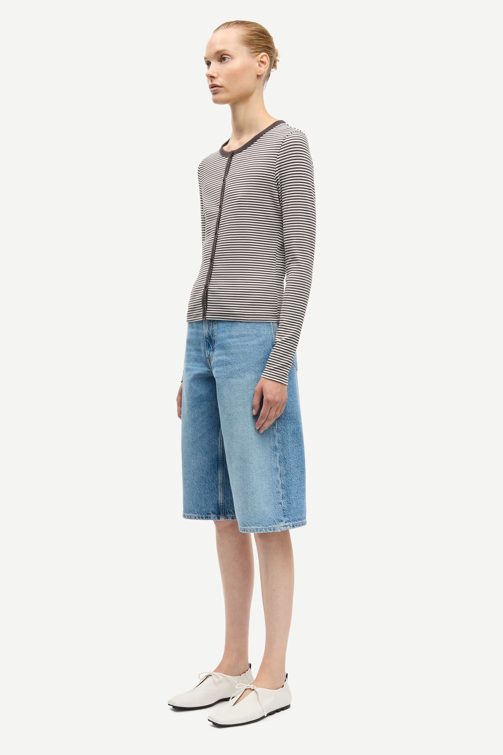 Samsøe - Saalexo Cardigan - Mulch Stripe - Bilde 6
