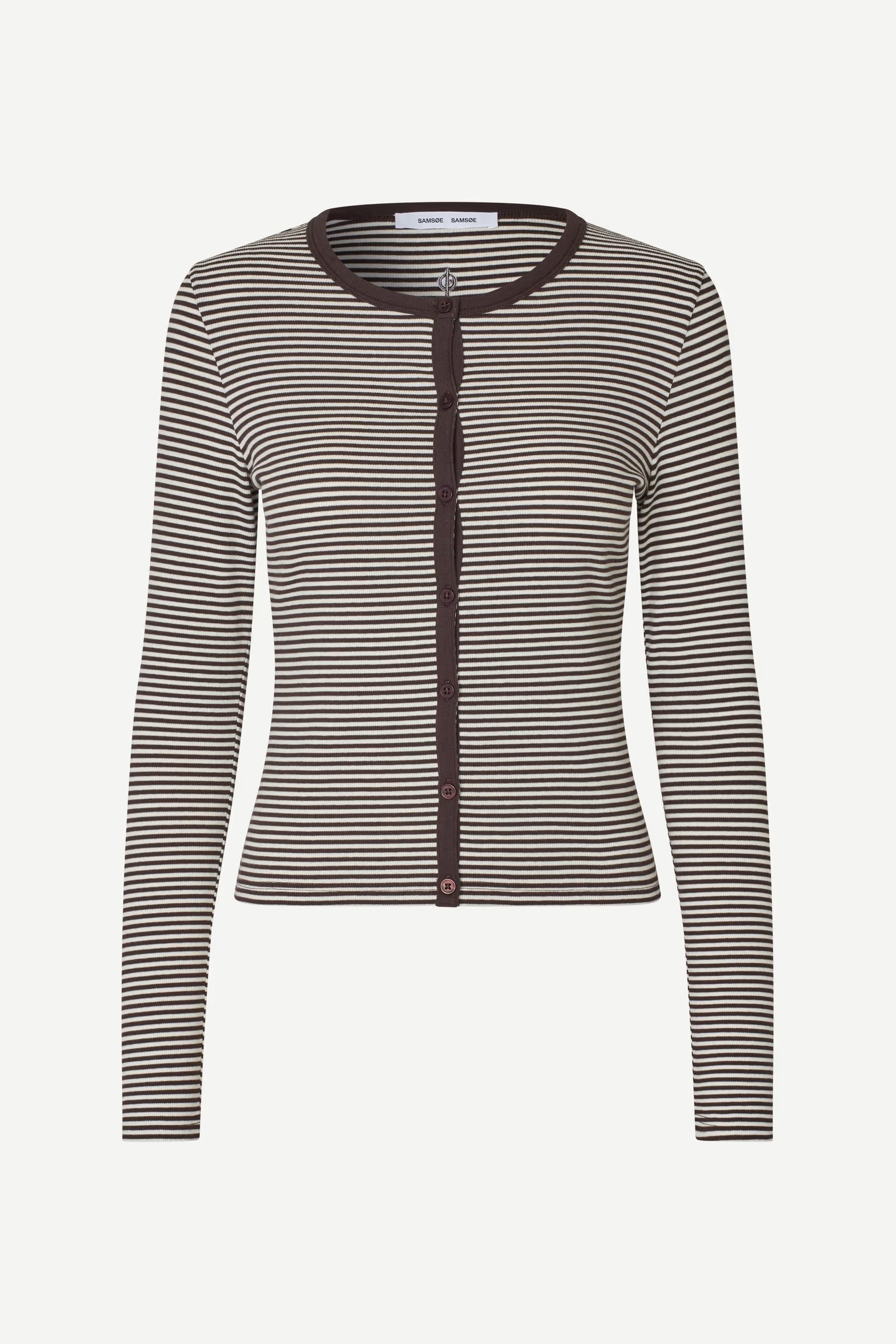 Samsøe - Saalexo Cardigan - Mulch Stripe - Bilde 3