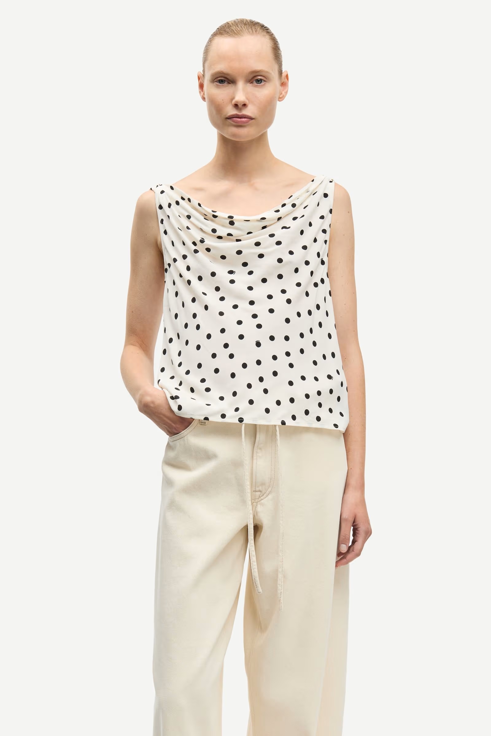 Samsøe - Sapoppy Topp - Drifting Dots Egret