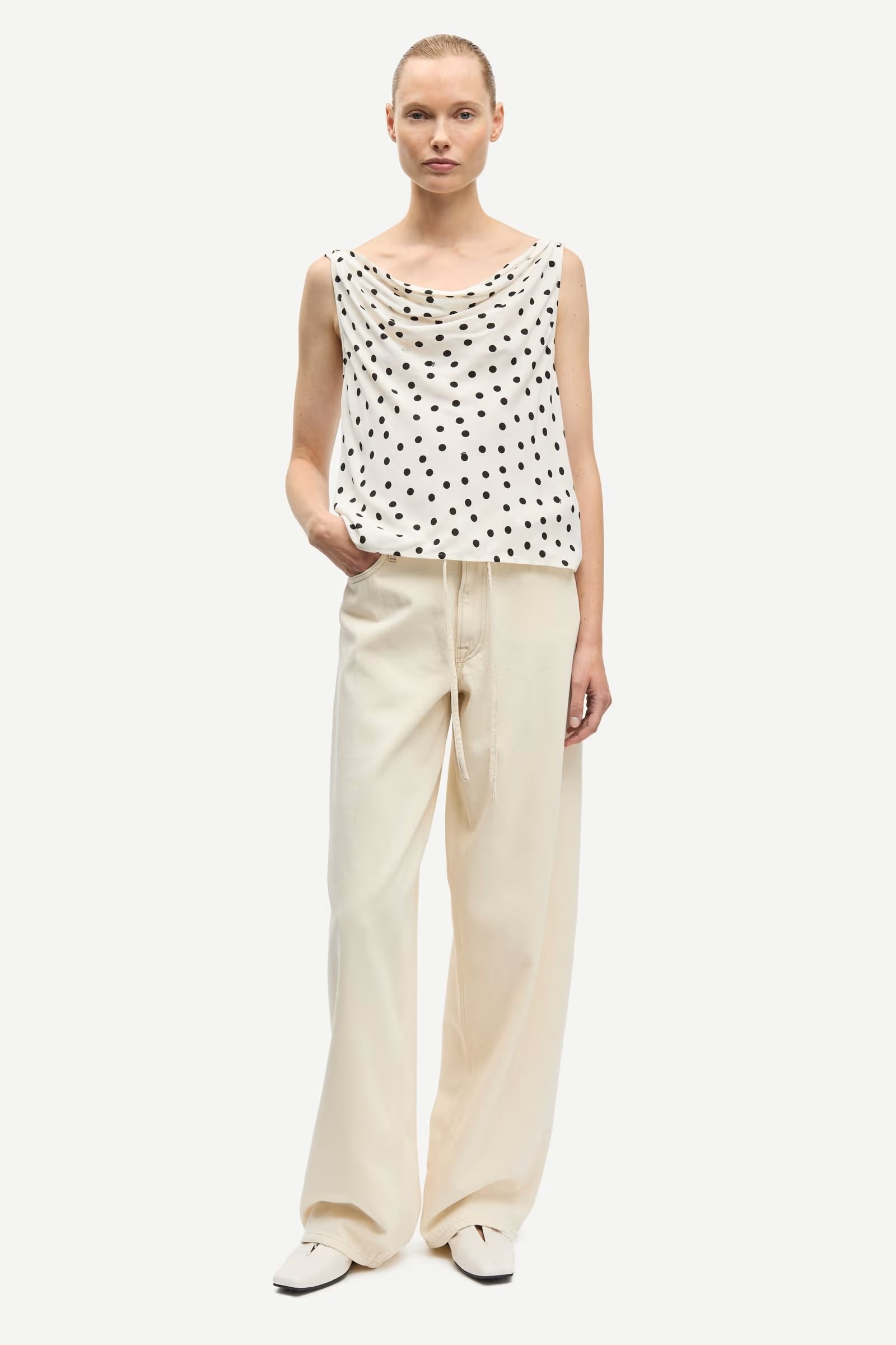 Samsøe - Sapoppy Topp - Drifting Dots Egret - Bilde 5