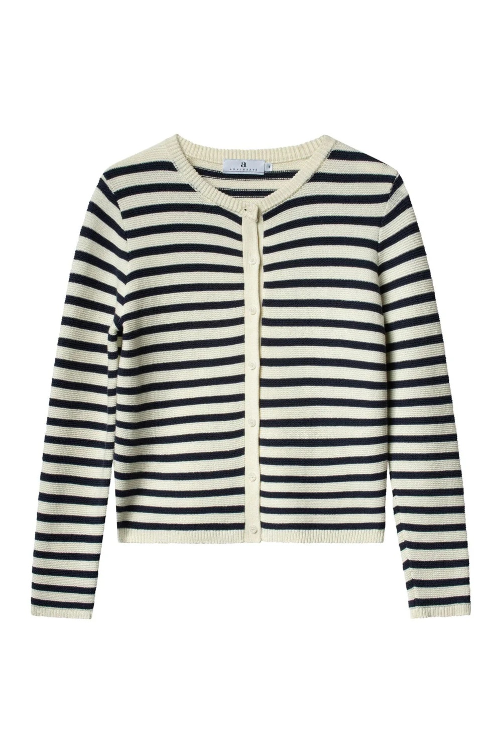 Arnie says - Bella Links Stripe Cardigan - Cream/Navy - Bilde 2