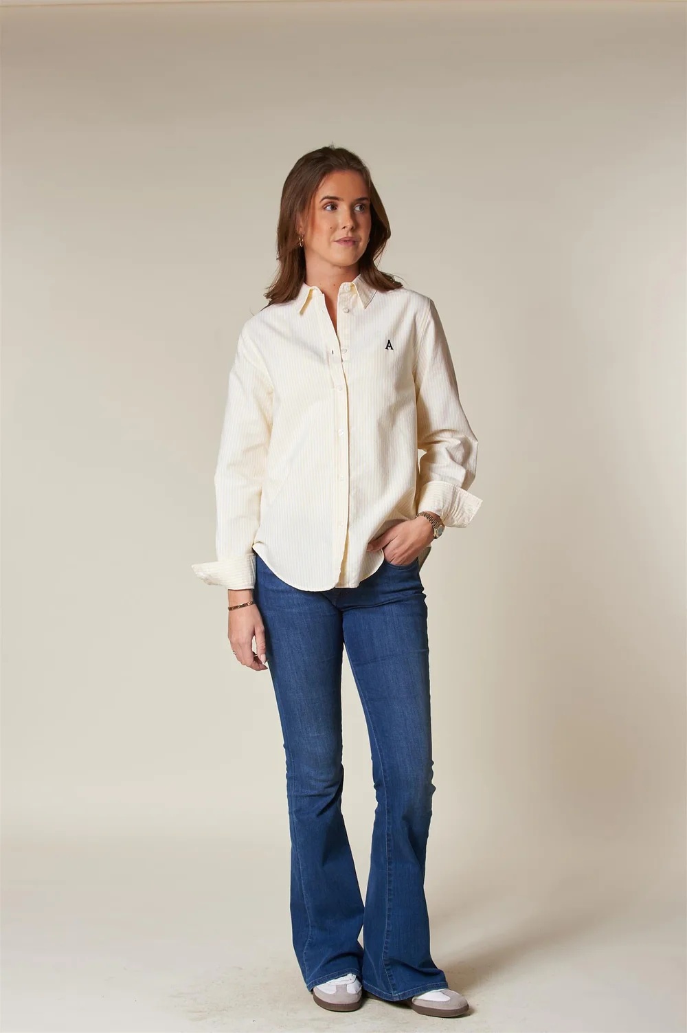Arnie says - ARC Oxford Classic Stripe Skjorte - Yellow Stripe - Bilde 4