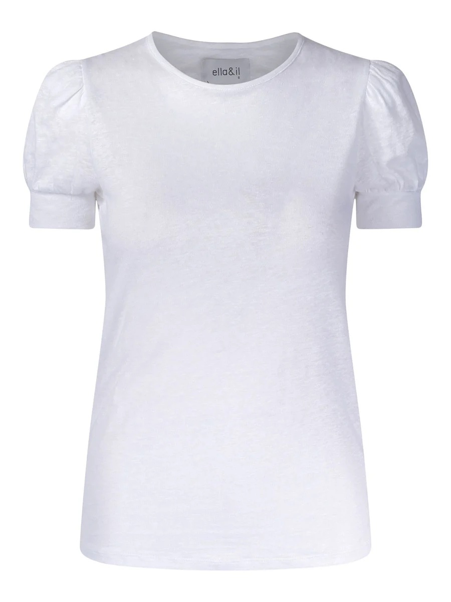 Ella & il - Madeleine Lin Tshirt - White - Bilde 2