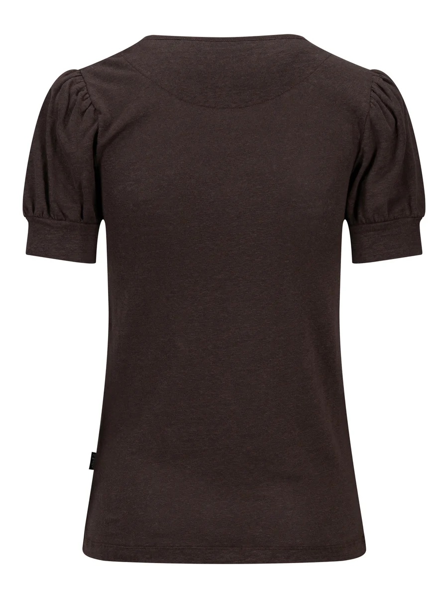 Ella & il - Madeleine Lin Tshirt - Dark Brown - Bilde 2