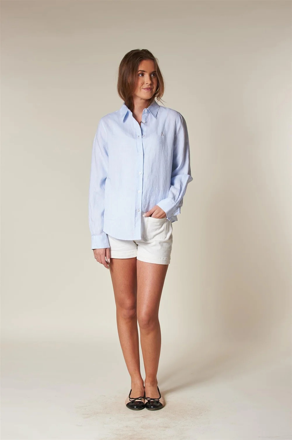 Arnie says - ARC Linen Classic Skjorte - Lt Blue - Bilde 5