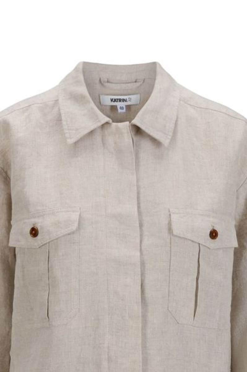 Katrin Uri - Nora Lin Jakke - Natural Linen - Bilde 4