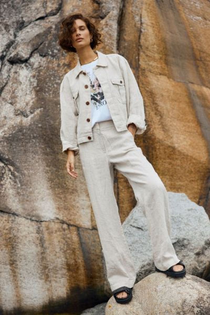 Katrin Uri - Nora Lin Jakke - Natural Linen