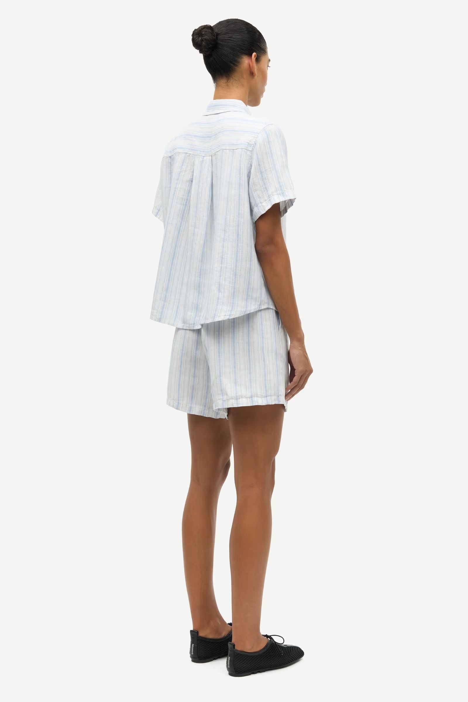 Samsøe - Samina ss Skjorte - Clear Blue Stripe - Bilde 2