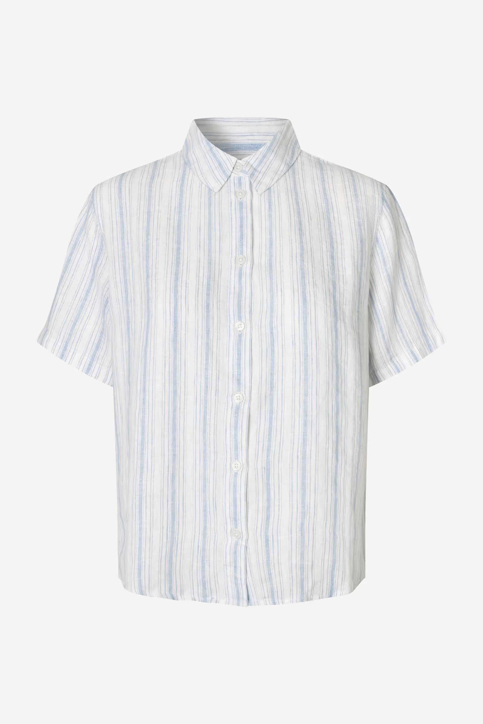 Samsøe - Samina ss Skjorte - Clear Blue Stripe - Bilde 6