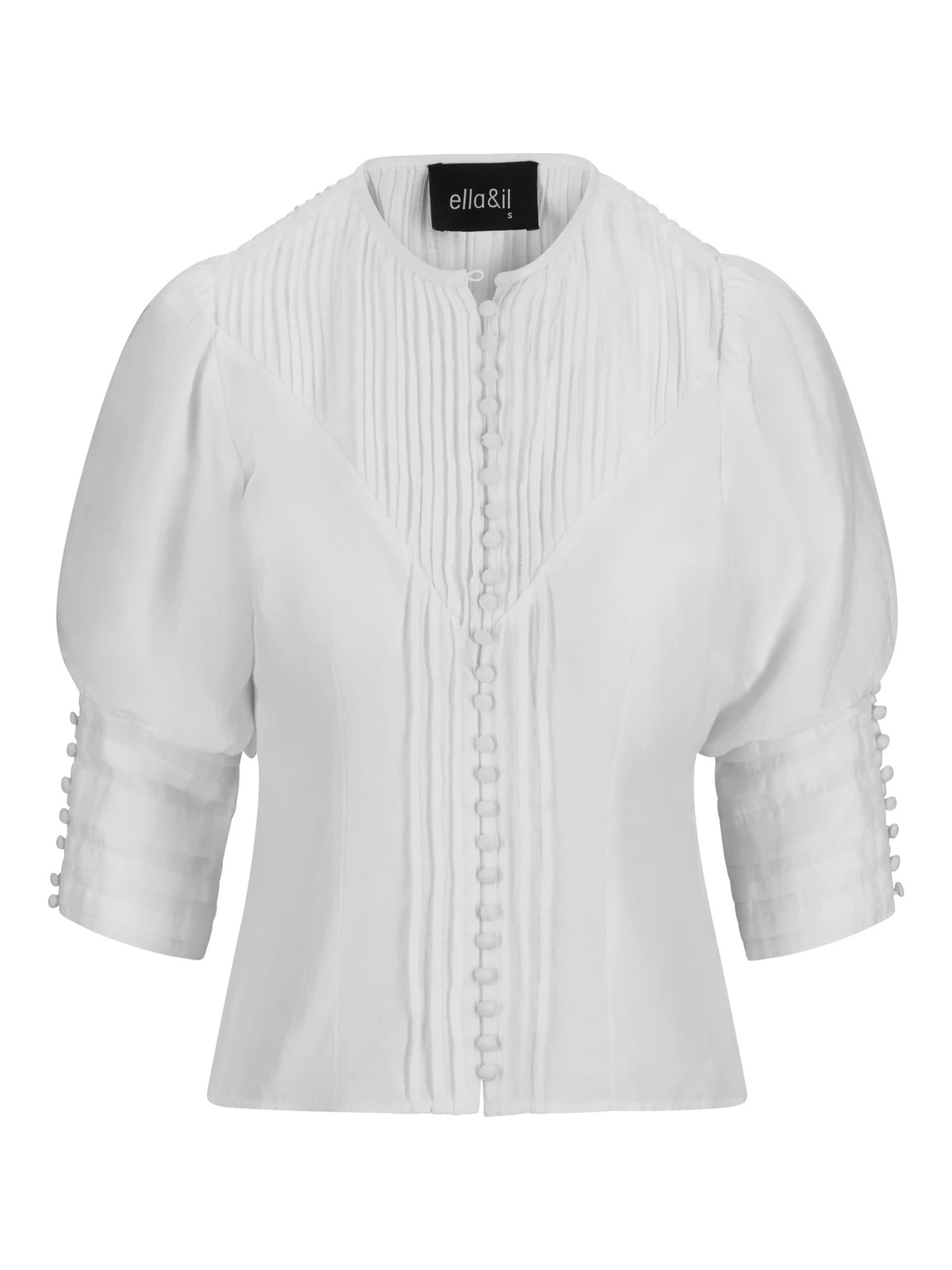 Ella & il - Katja Bluse - White - Bilde 2