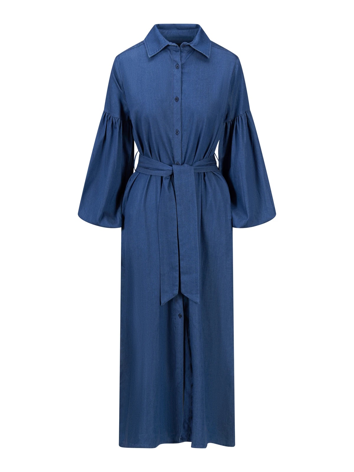 Ella & il - Inez Tencel Kjole - Dark Blue - Bilde 2