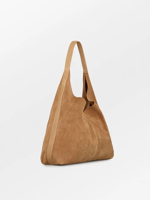Becksøndergaard - Suede Siena Veske - Almond Brown