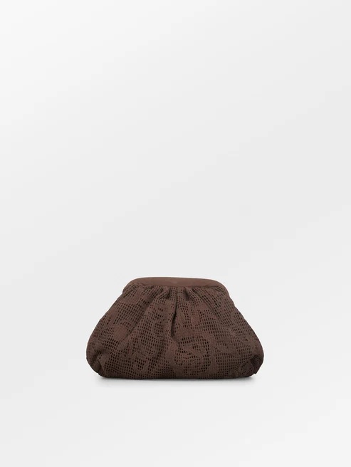 Becksøndergaard - Croflora Bonita Clutch - Hot Fudge Brown
