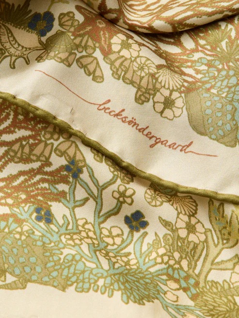 Becksøndergaard - Corallo Sia Silke Skjerf - Green Moss - Bilde 2