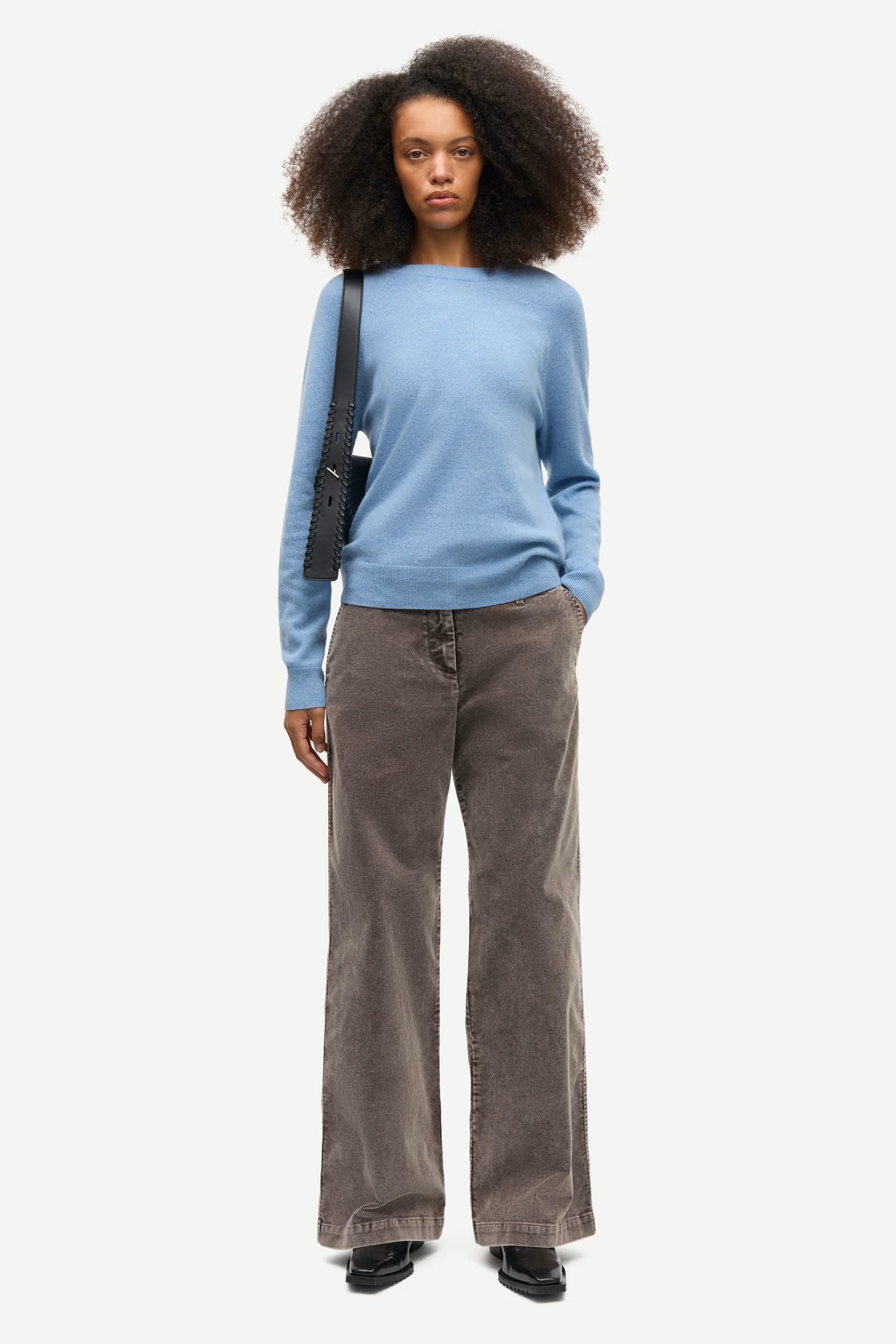 Samsøe - Boston Cashmere Genser - Frozen Fjord - Bilde 4