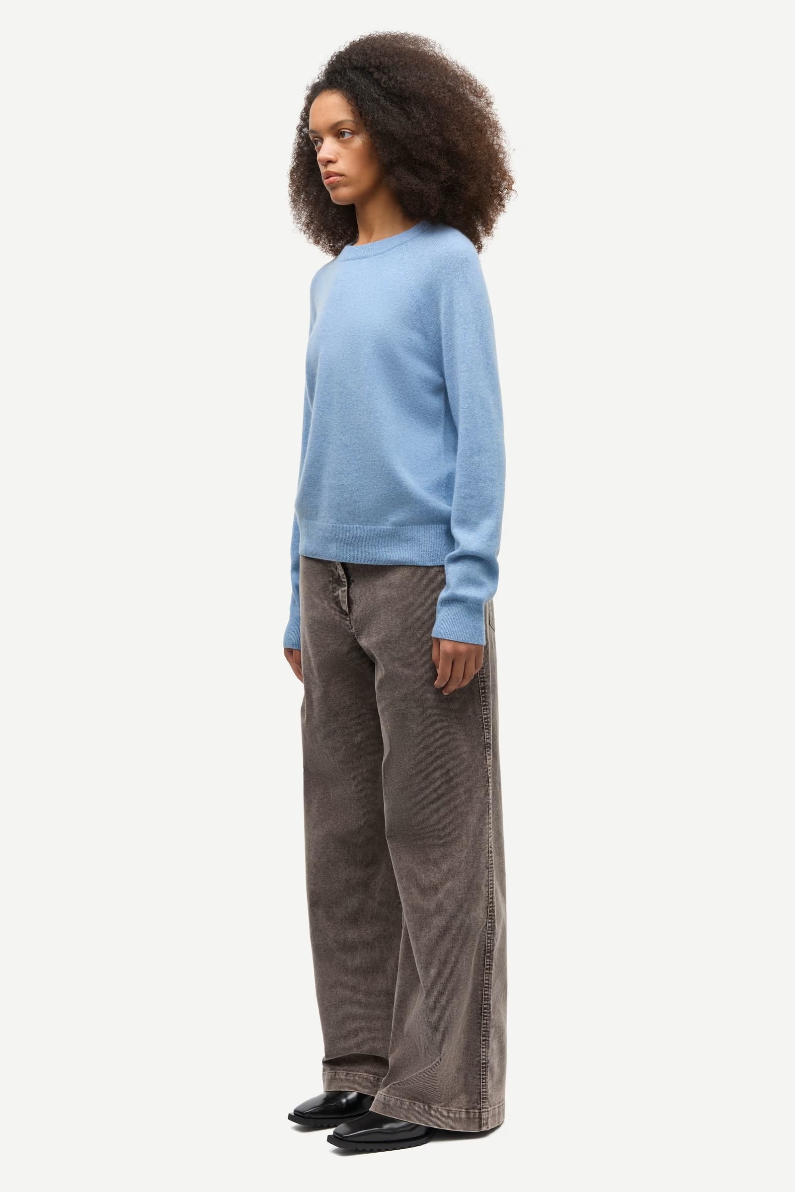 Samsøe - Boston Cashmere Genser - Frozen Fjord - Bilde 5