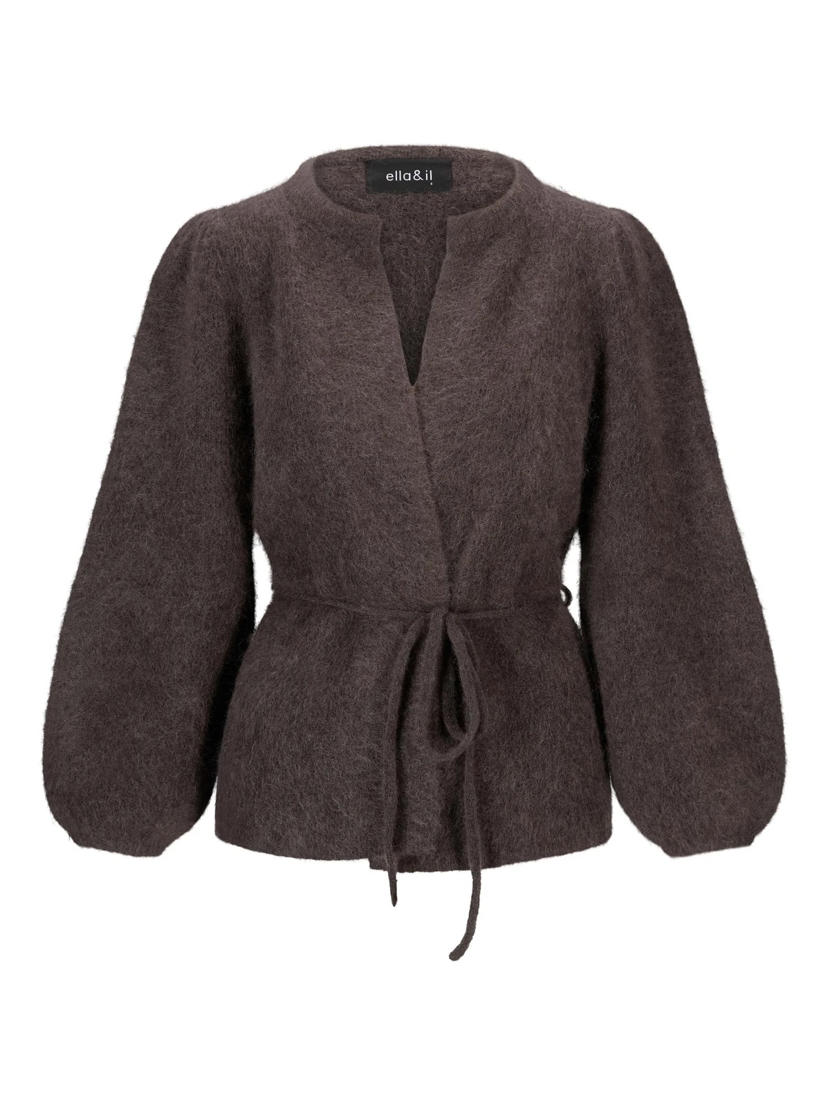 Ella & il - Fredrikke Chunky Cardigan - Dark Brown