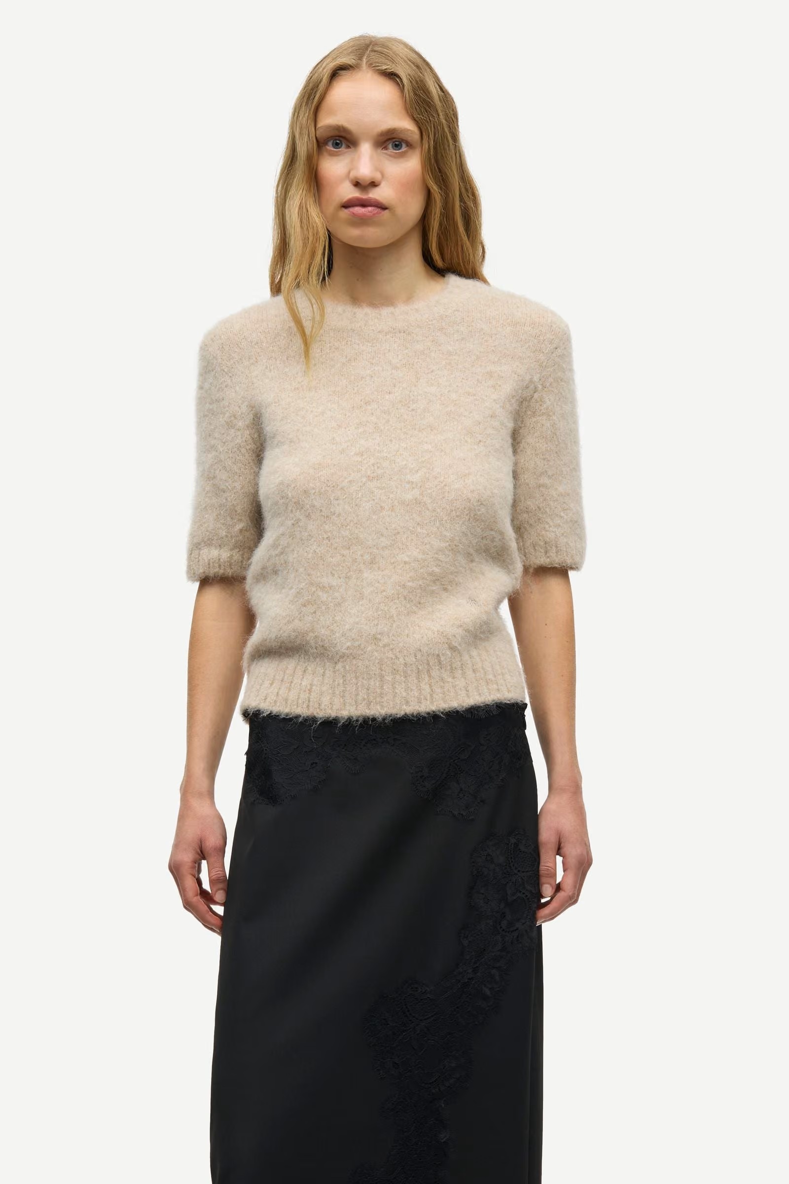 Samsøe - Sajeanne Ull Topp - Blush Beige