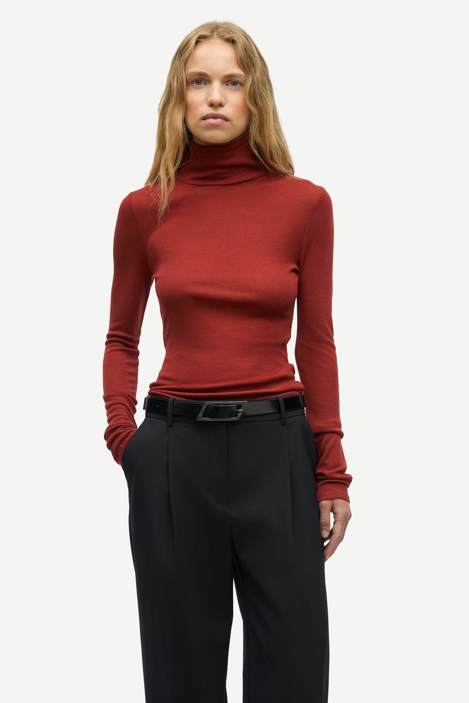 Samsøe - Sasonnet ls Topp - Sundried Tomato