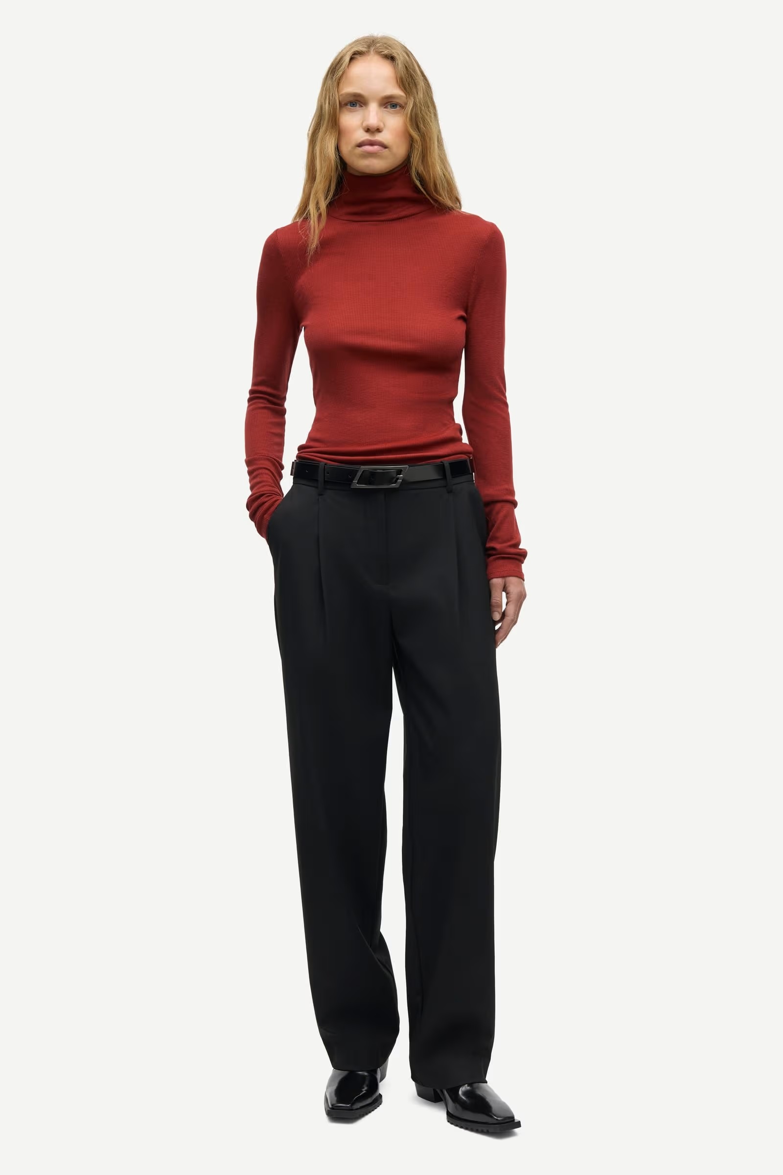 Samsøe - Sasonnet ls Topp - Sundried Tomato - Bilde 4