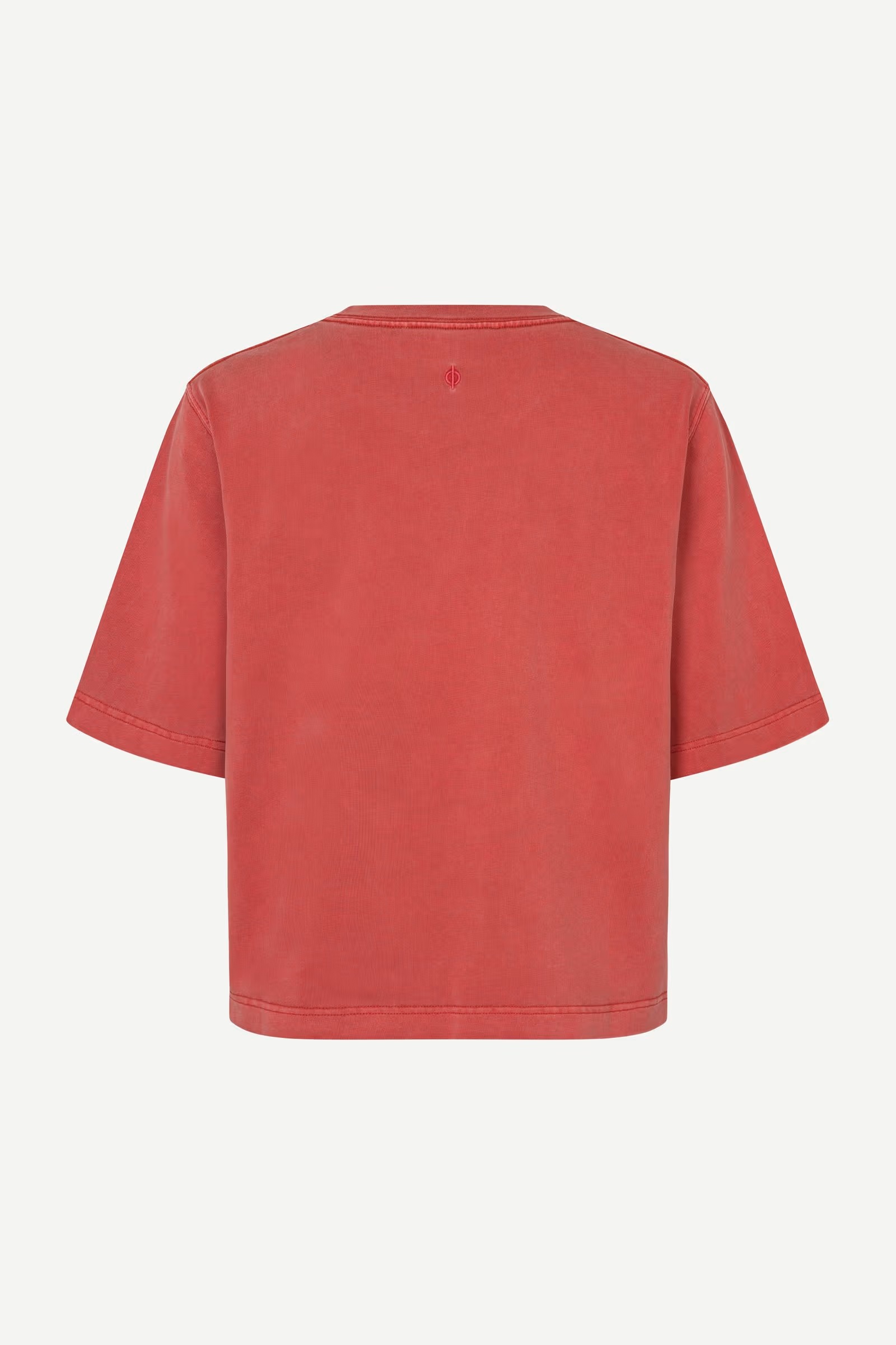Samsøe - Saabby Tshirt - Tomato Red Pigment - Bilde 7