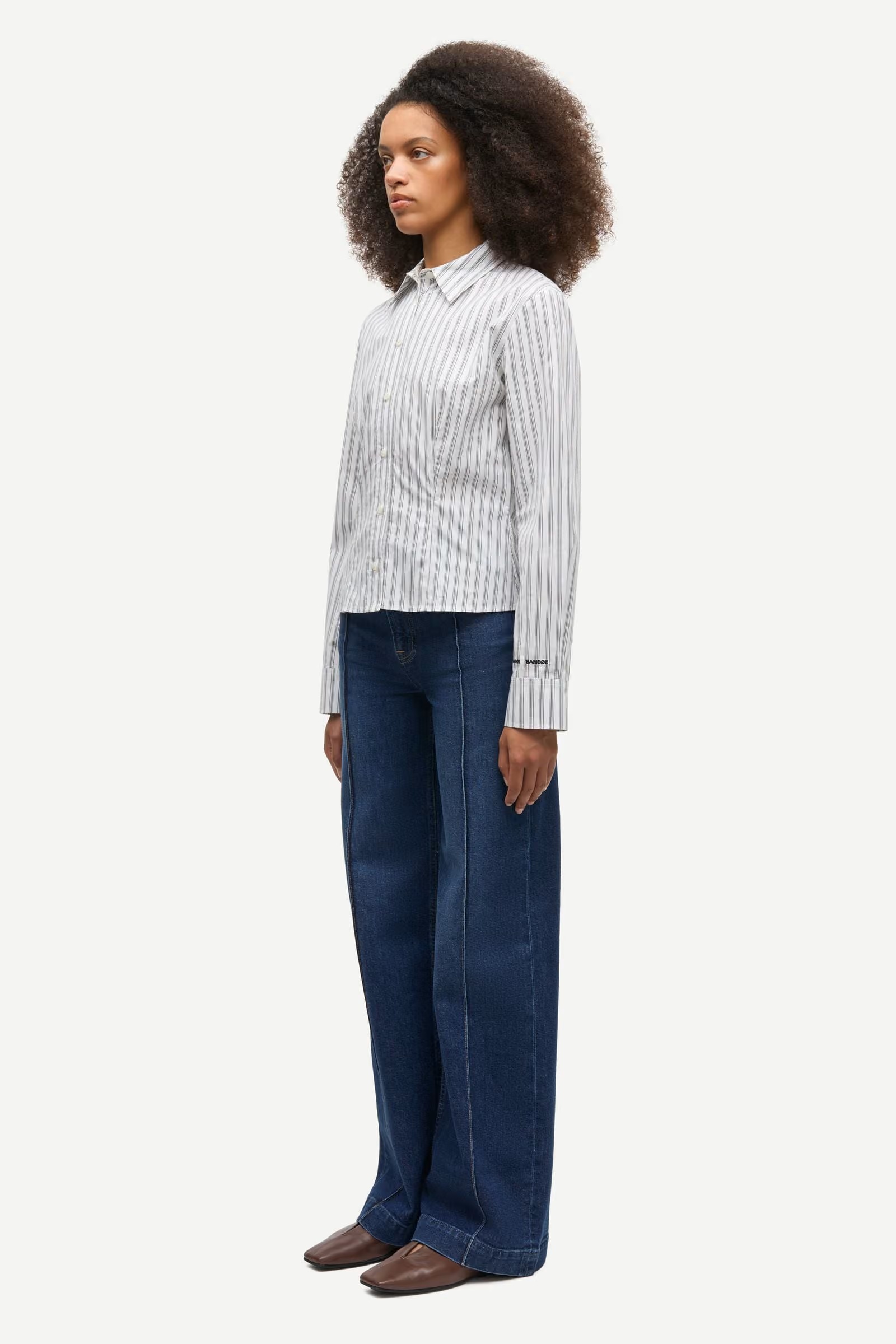 Samsøe - Sarebecca Jeans Tuck - Paris Blue Comfort - Bilde 4