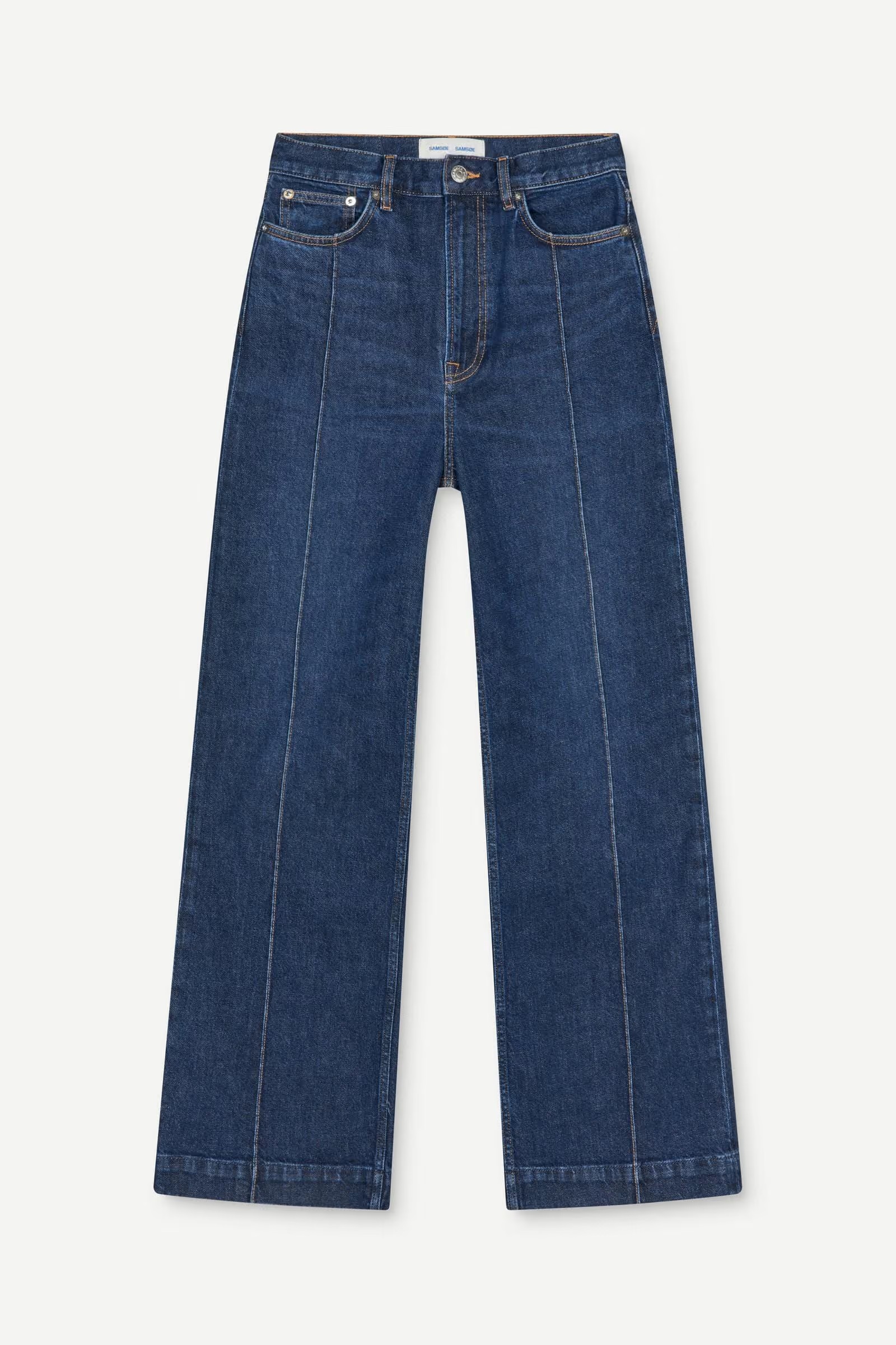Samsøe - Sarebecca Jeans Tuck - Paris Blue Comfort - Bilde 5