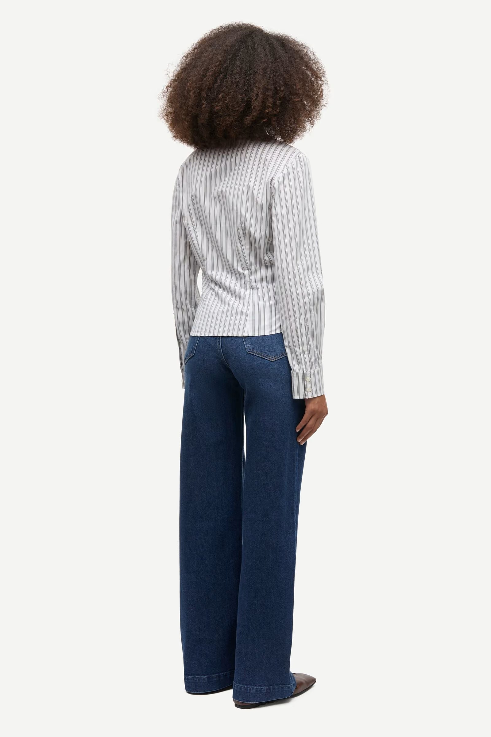 Samsøe - Sarebecca Jeans Tuck - Paris Blue Comfort - Bilde 3