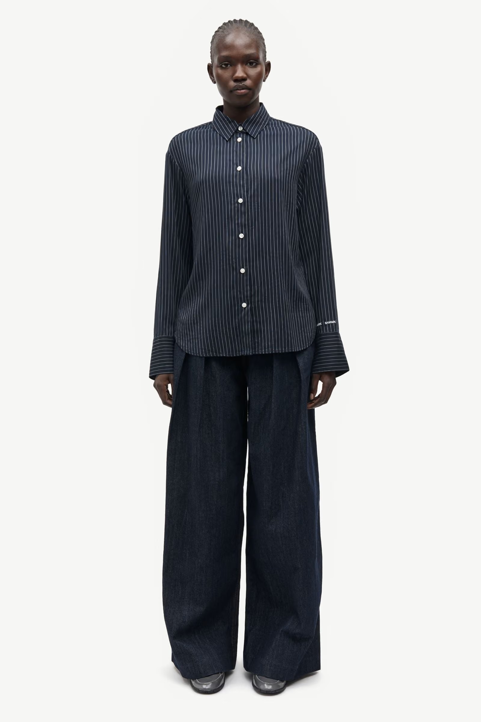 Samsøe - Saryanna Skjorte - Salute Pinstripe - Bilde 5