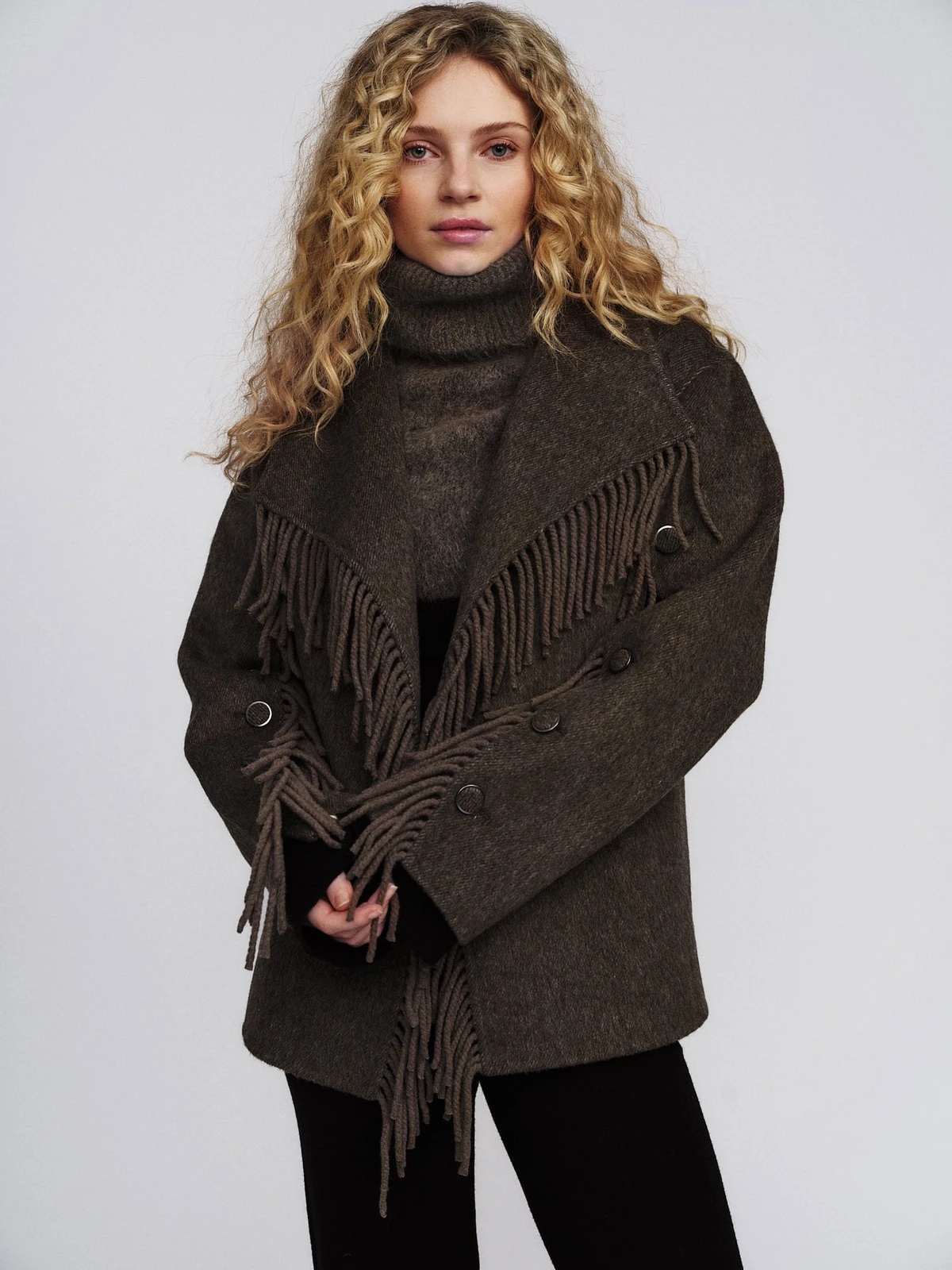 Ella & il - Hedvig Ull Jakke - Dark Brown
