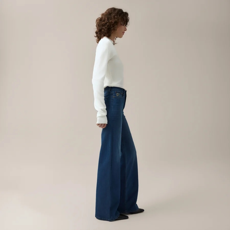 Lois - Palazzo Bukse Leia Teal - Teal Stone - Bilde 4