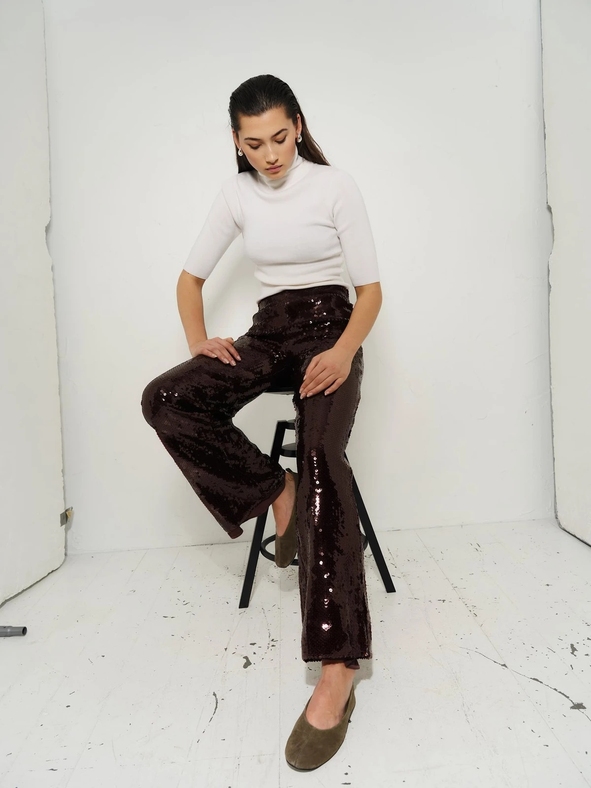 Ella & il - Melly  Merino Topp - White - Bilde 3