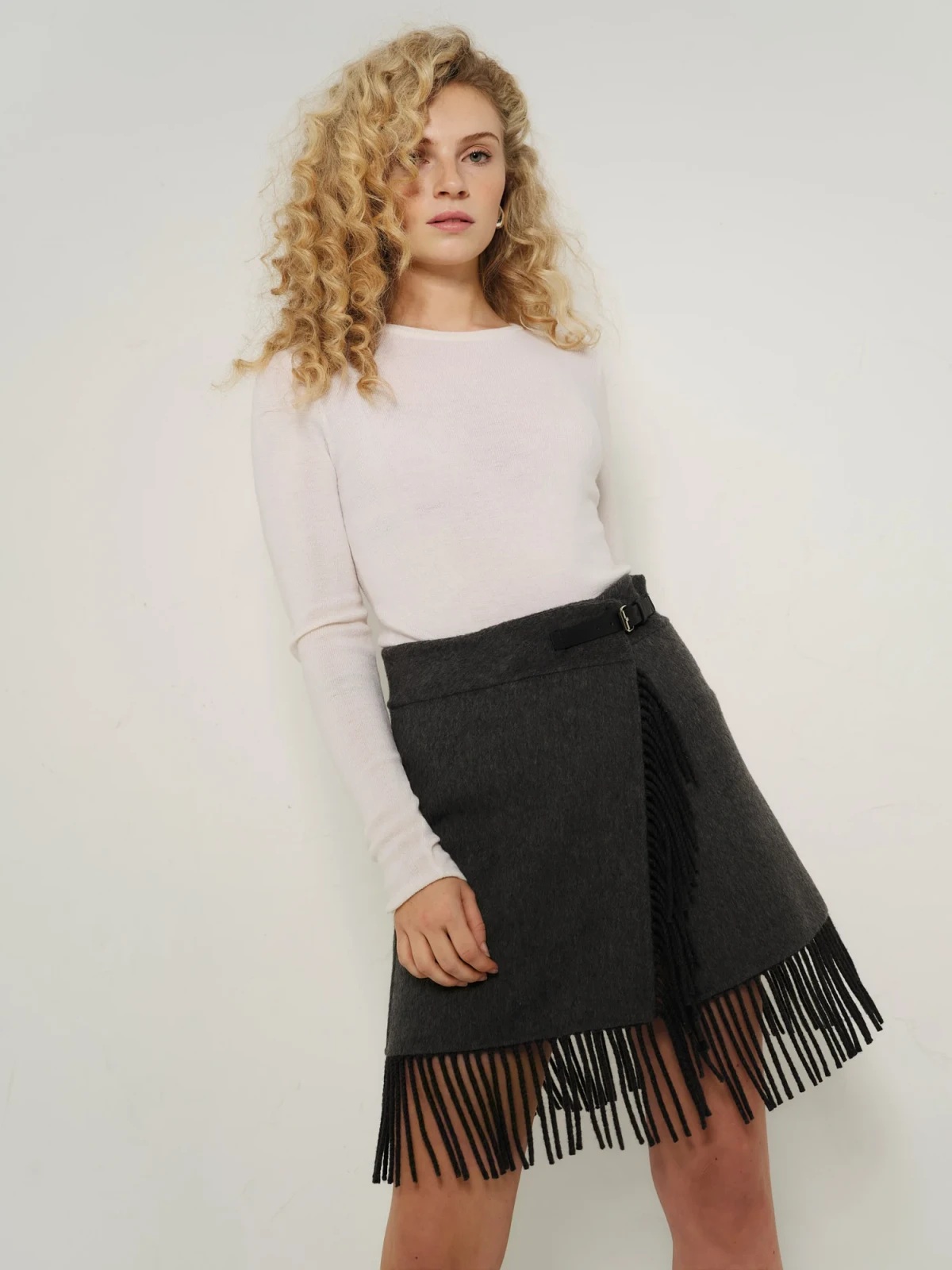 Ella & il - Andrine Skjørt - Dark Grey - Bilde 2