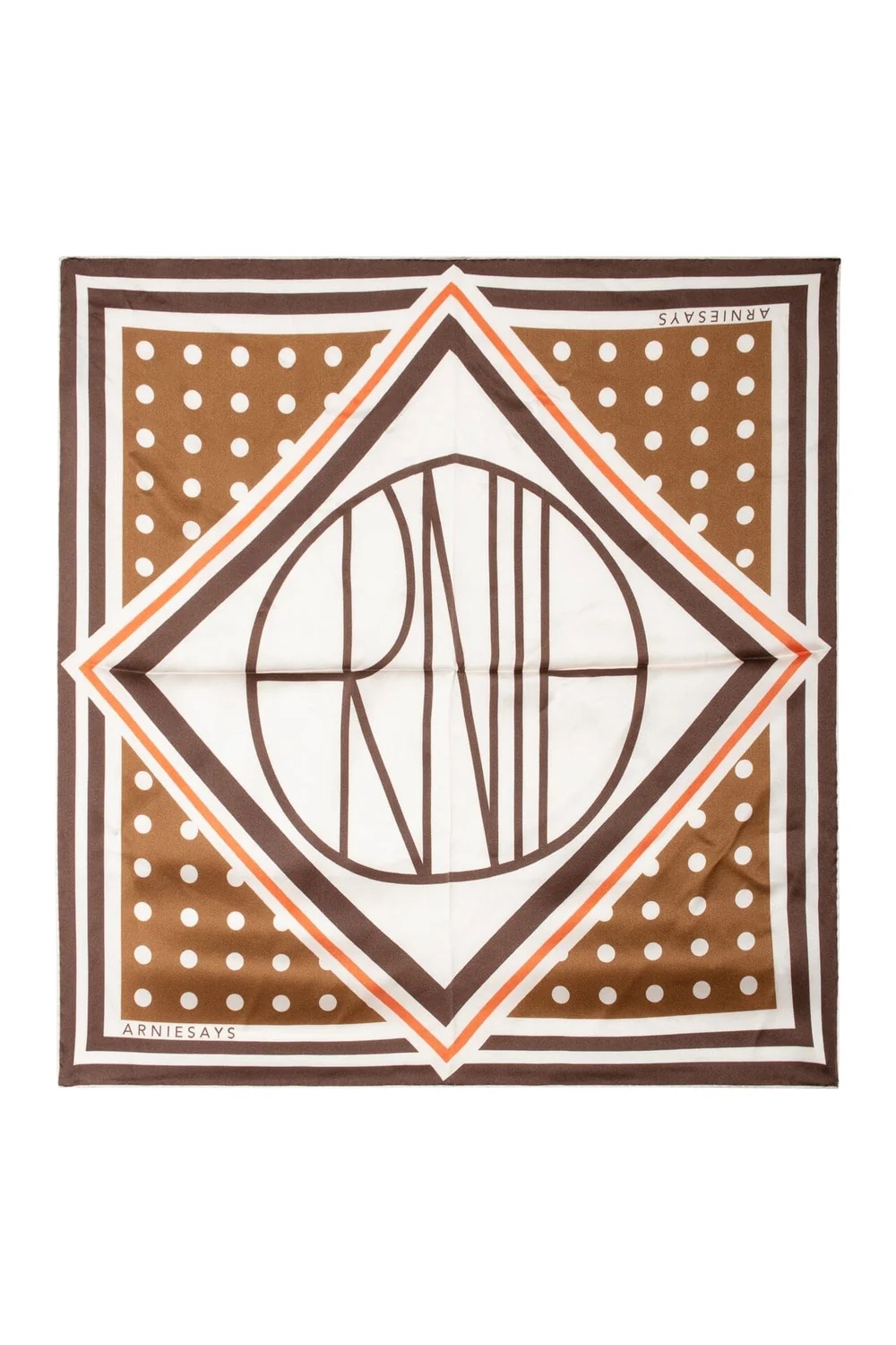 Arnie says - Kensington Silke Skjerf - Brown Multi - Bilde 4