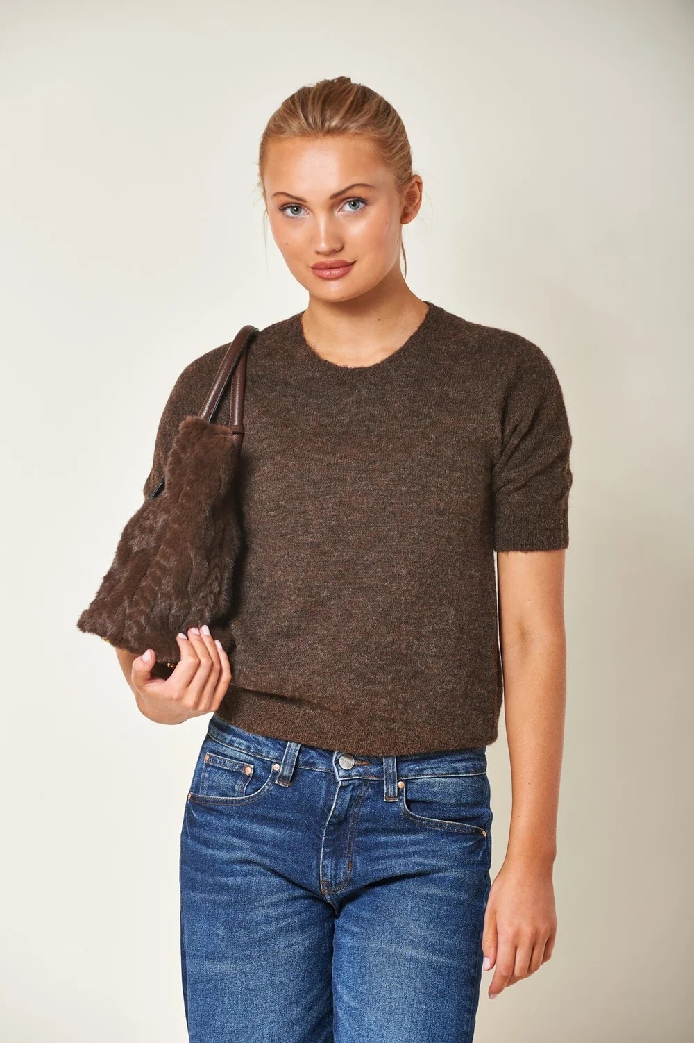 Arnie says - Aspen Plush Tote Veske - Dk Brown - Bilde 5