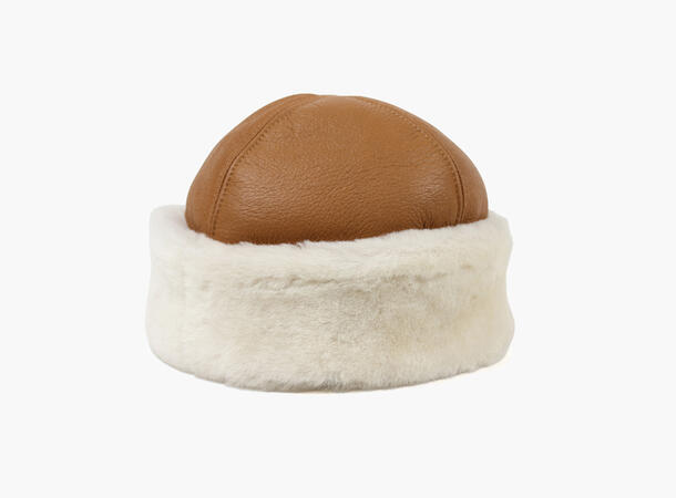 Nohr Studio - Ina Leather Shearling Votter - Cognac - Bilde 5
